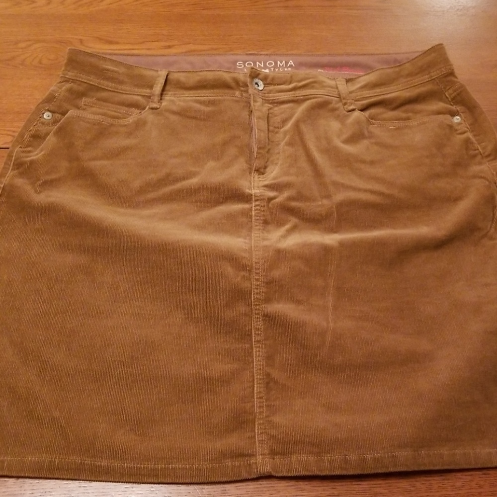 Sonoma brand corduroy skirt size 16